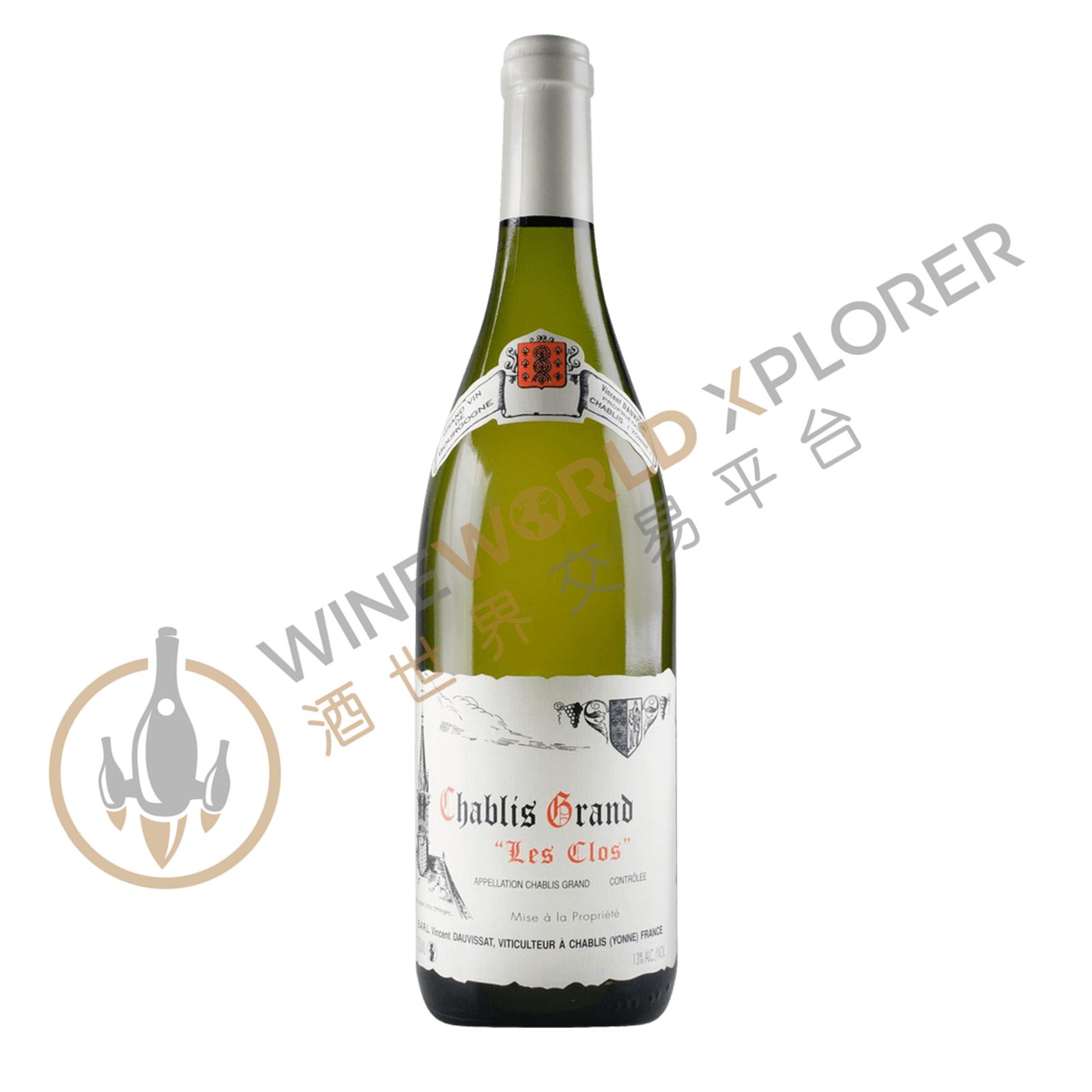 Dauvissat Chablis 2002　 2本セット Rene & Vincent Dauvissat Camus, Chablis Grand Cru Les Clos 2002